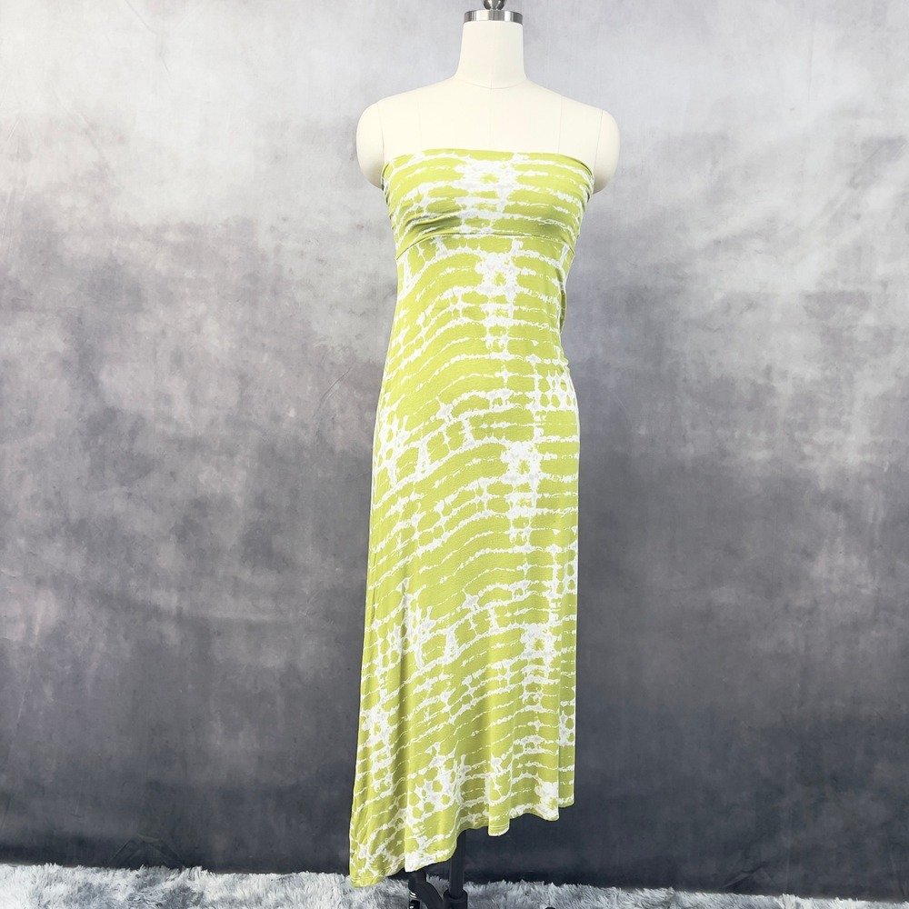 Tie Dye Maxi Skirt Dress Women Large Convertible Asymmetric Indie Beach Stretchy
